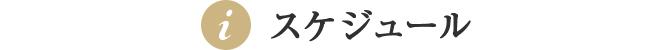 スケジュール