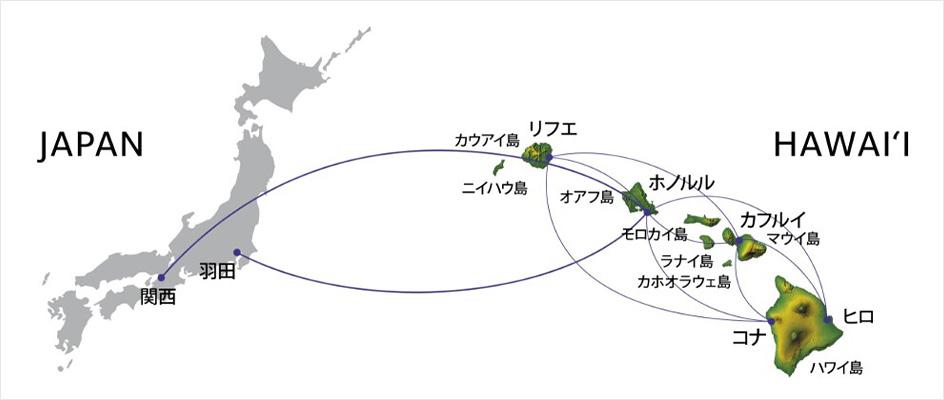 ハワイ地図