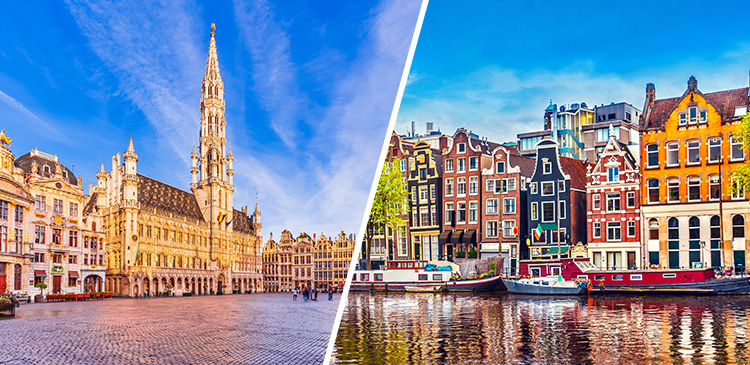 ブリュッセル＋アムステルダム