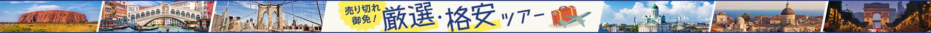 売り切れ御免 厳選 格安ツアー