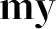 my