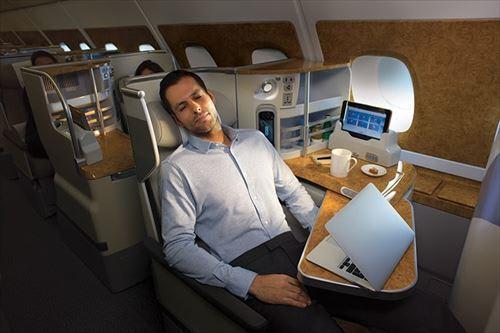 エミレーツ航空A380ビジネスクラスイメージ(C)エミレーツ航空