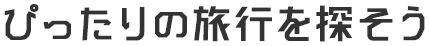 ぴったりの旅行を探そう