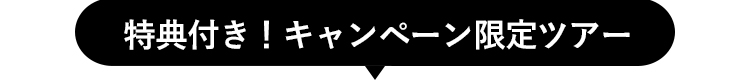 特典付き！キャンペーン限定ツアー