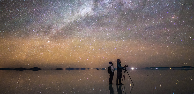 ウユニ塩湖（ボリビア）の写真