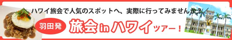 羽田発 旅会inハワイツアー