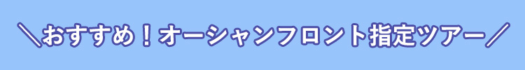 おすすめオーシャンフロント指定ツアー