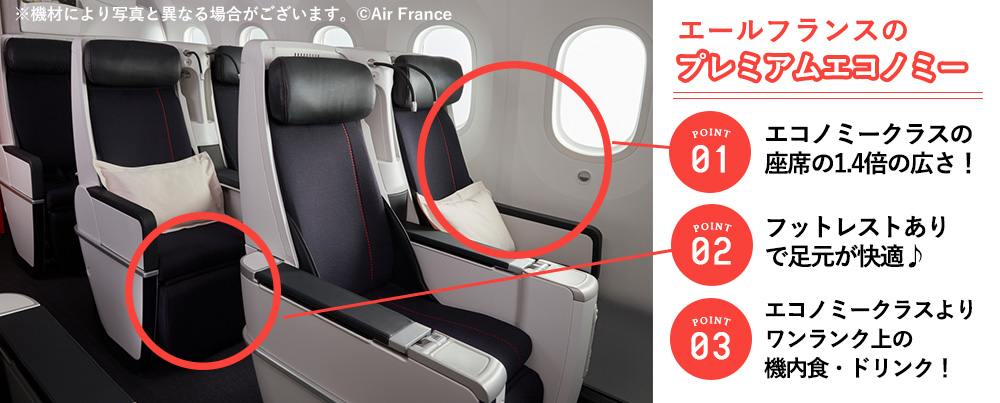 プレミアムエコノミー利用ツアー"