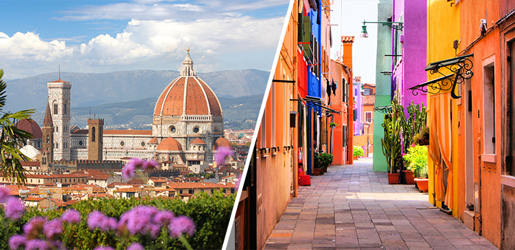 【エールフランス】往復プレエコ ローマ＋フィレンツェ＋ベネチア ツアー写真