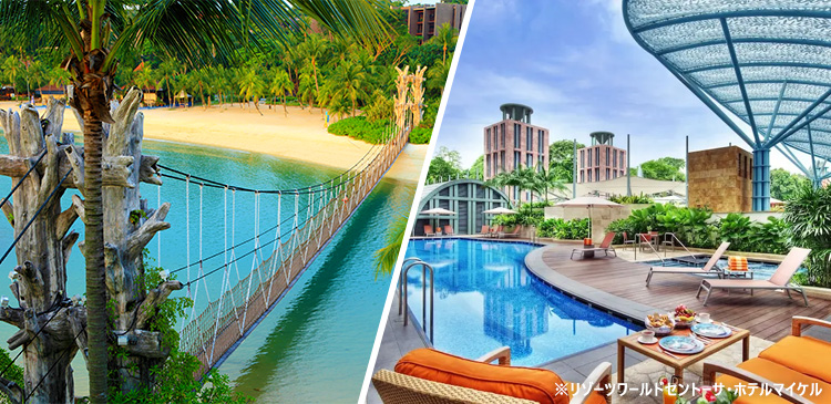 シティ＋セントーサ島の分泊プラン ツアー写真