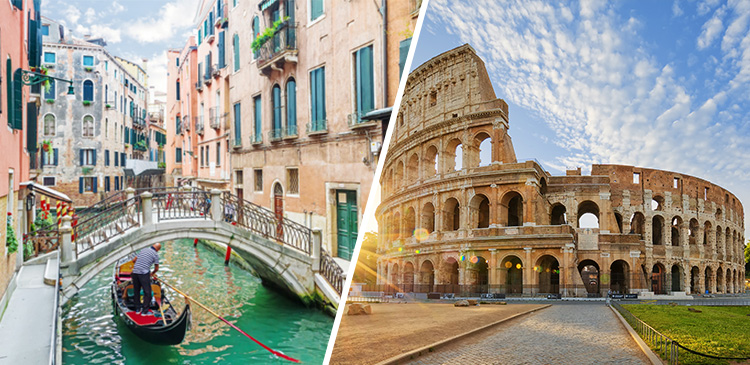 6位 ベネチア＋ローマ