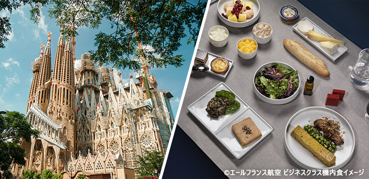 【復路直行便】バルセロナ＋パリ ツアー写真