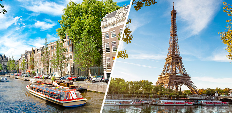 【往復直行便】アムステルダム＋ブリュッセル＋パリ ツアー写真