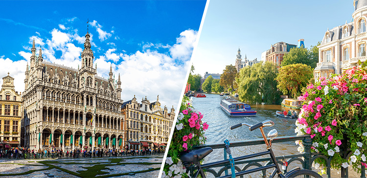 【復路直行便】ブリュッセル＋アムステルダム ツアー写真