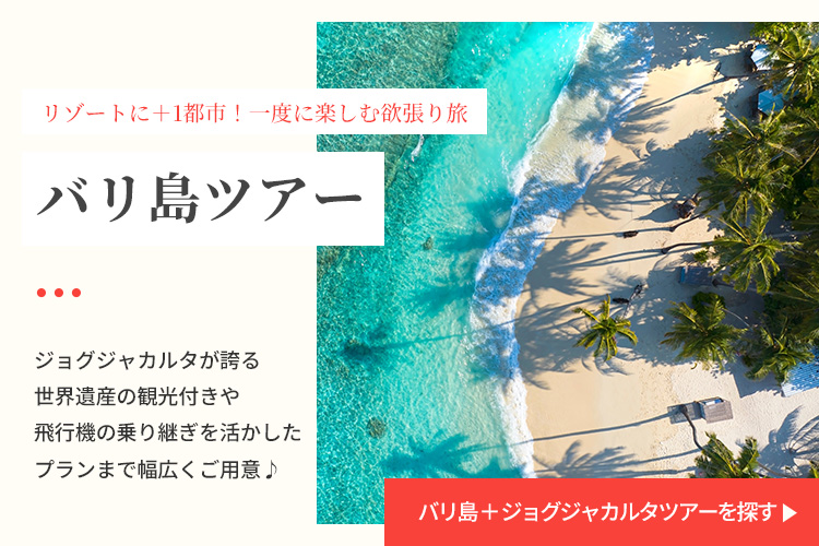 バリ島＋ジョグジャカルタツアーを探す