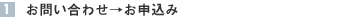 1.お問い合わせ→お申し込み