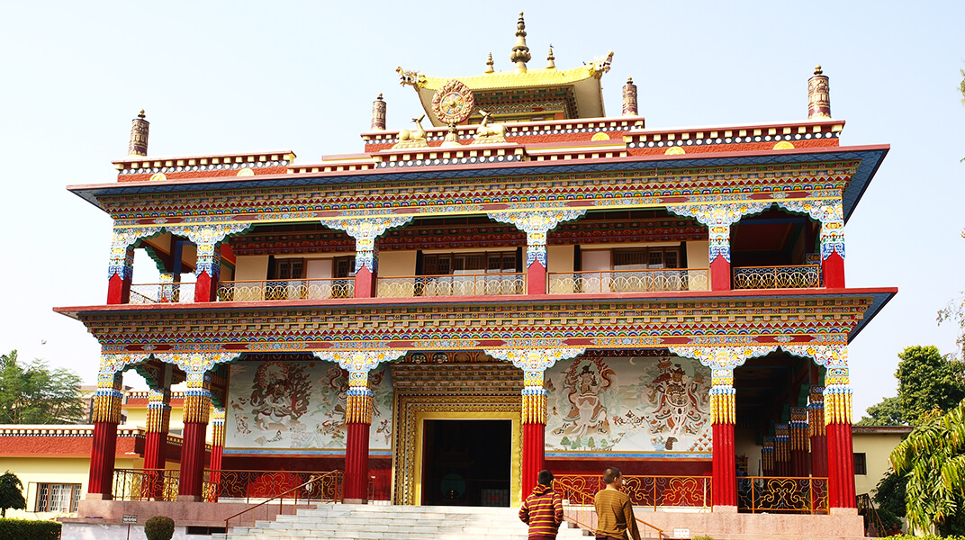ブッダガヤの大菩提寺の写真