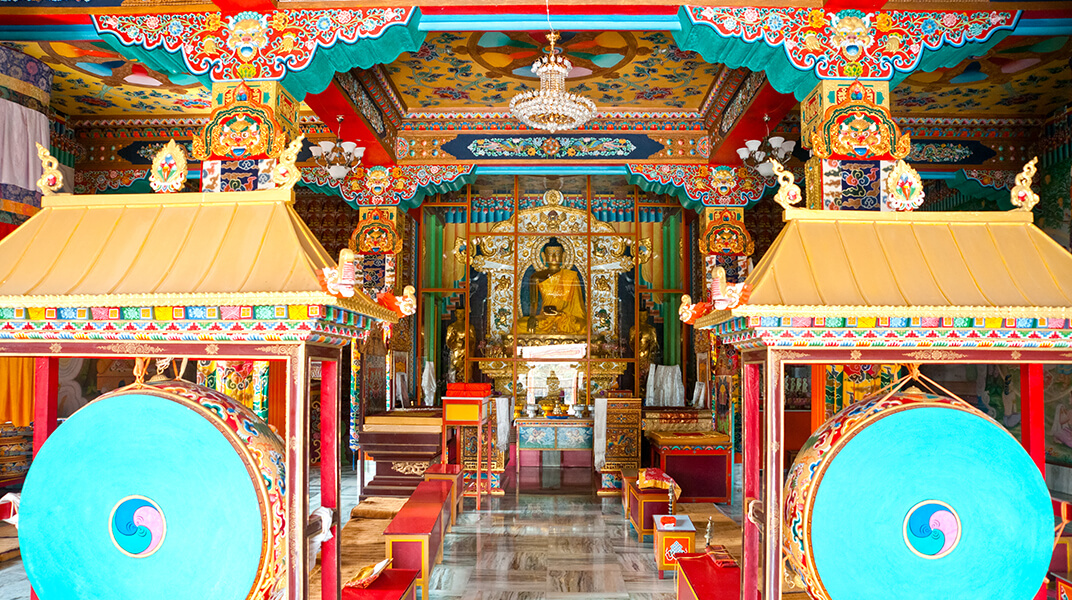 ブッダガヤの大菩提寺の写真